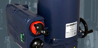 Rotork electric actuators installed in a glass factory