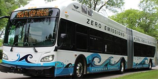 Hydrogen can be used to power municipal transportation