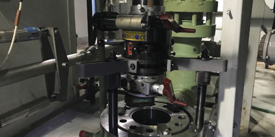 On-site machining of a Velan valve using a SERCO TU400. The valve is installed in a nuclear power plant in China.