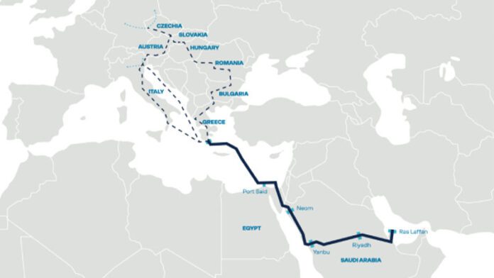 Gulf-to-Europe hydrogen pipeline project