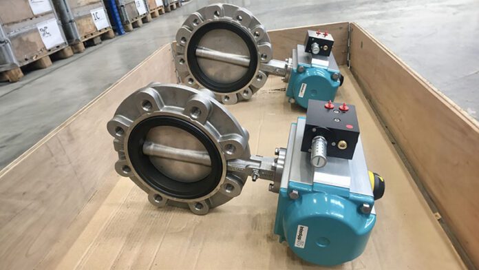 Butterfly valves for biogas applications