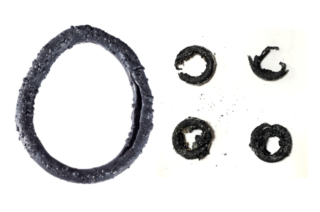 Examples of damaged o-rings.