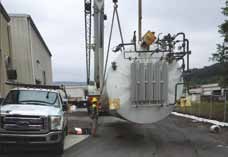 The installation of a vaporizer on a tank
