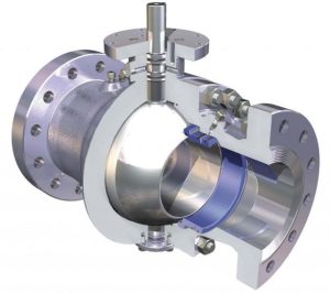 Ball valve equipped with Kalrez® 0090 O-rings for high pressure and RGD resistance.
