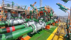 Application site of double-union ball valve