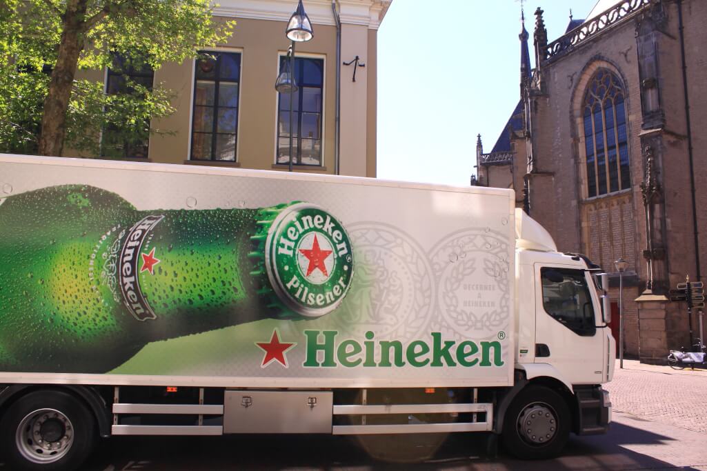 An iconic Heineken truck doing its rounds in Deventer, the Netherlands. Photo: Dreamstime An iconic Heineken truck doing its rounds in Deventer, the Netherlands. Photo: Dreamstime