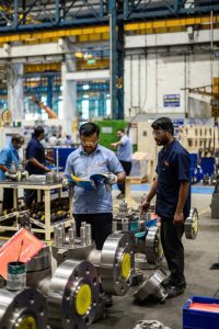 Valves under assembly