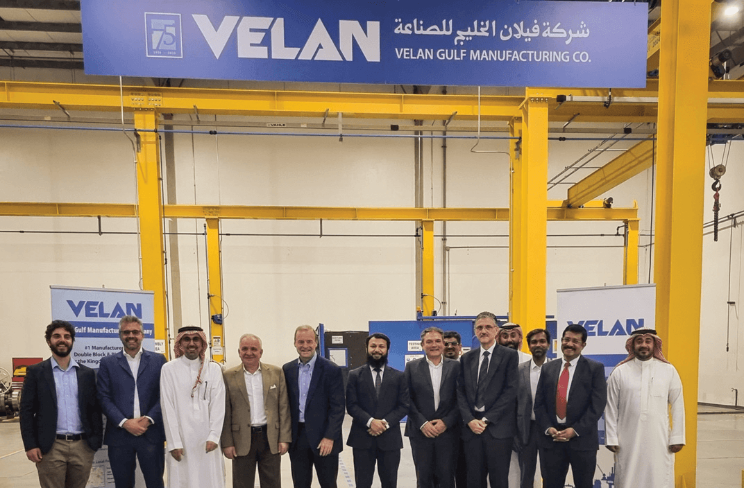 Velan Gulf Manufacturing Company celebrates first order booking at new plant in Dammam, Saudi Arabia earlier this year.