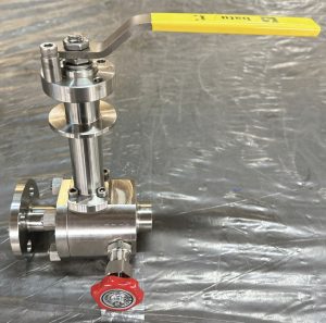 Figure 3. Cryogenic ball valve highlighting advanced seat and seal configuration designed to maintain reliable shutoff and sealing performance under extreme low-temperature cycling