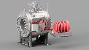 Figure 4. Compact design, lower lifecycle costs: Wafer pig valve reduces emissions, downtime and maintenance with integrated pigging functionality.