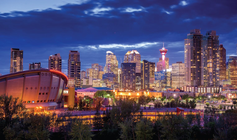 The scenic skyline of Calgary. The scenic skyline of Calgary.