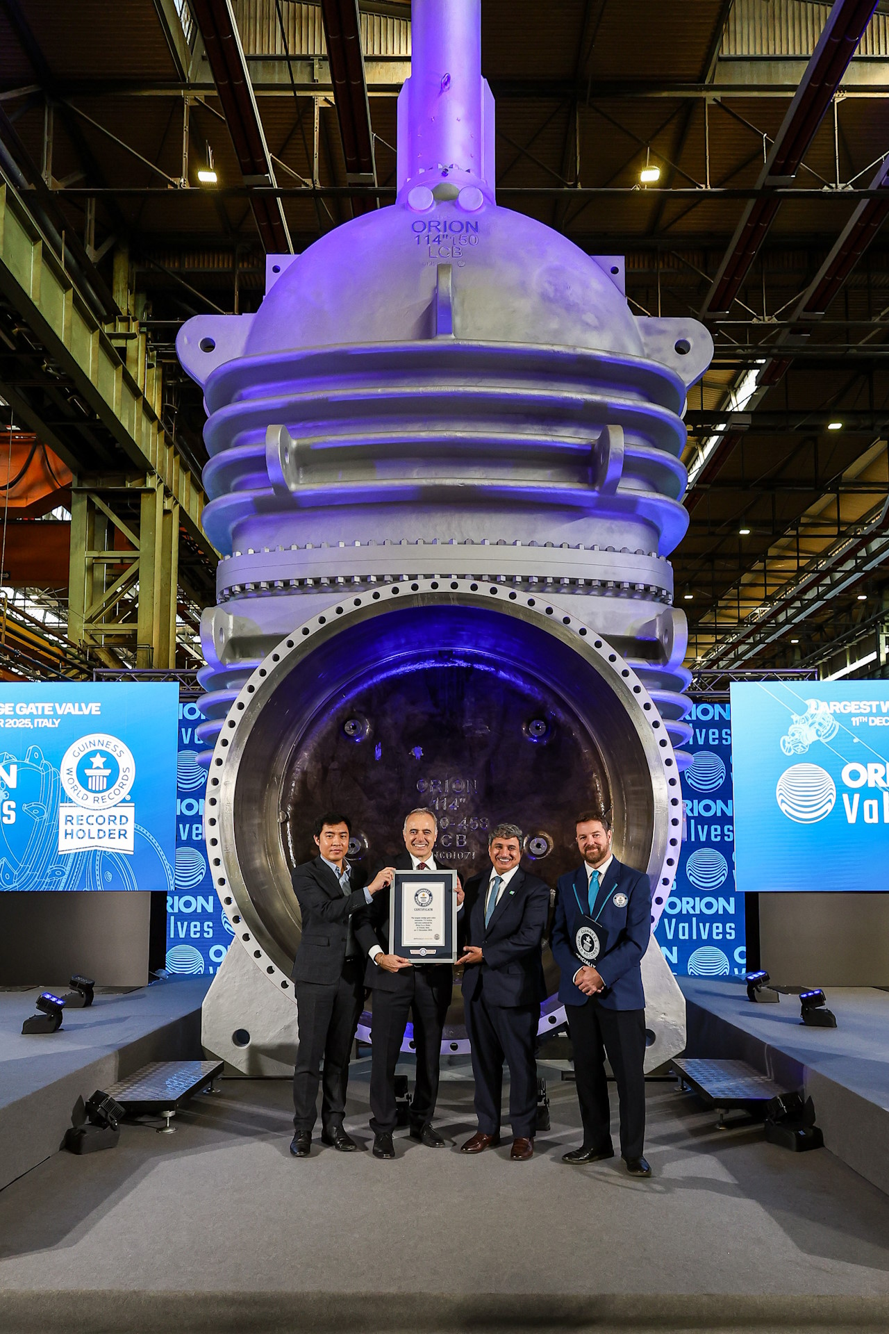 Orion Valves'Guinness Book Of Records gate wedge valve Orion Valves'Guinness Book Of Records gate wedge valve