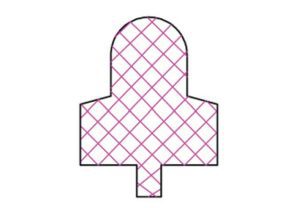 Figure 3. Gasket cross-section showing that the contact area is large.